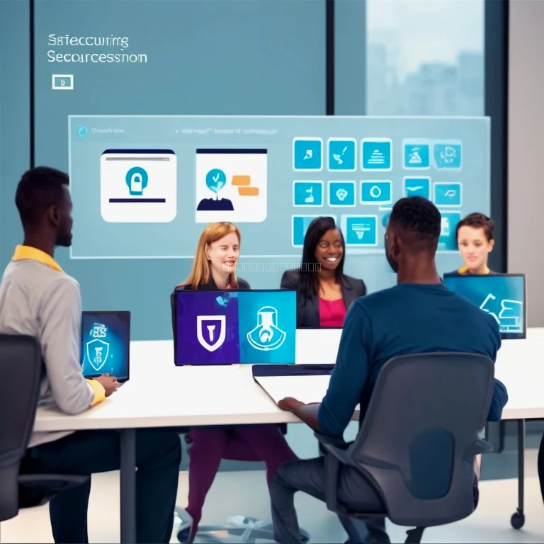 Cybersecurity training session screenshot