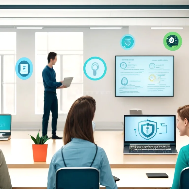 Custom security awareness plan on screen